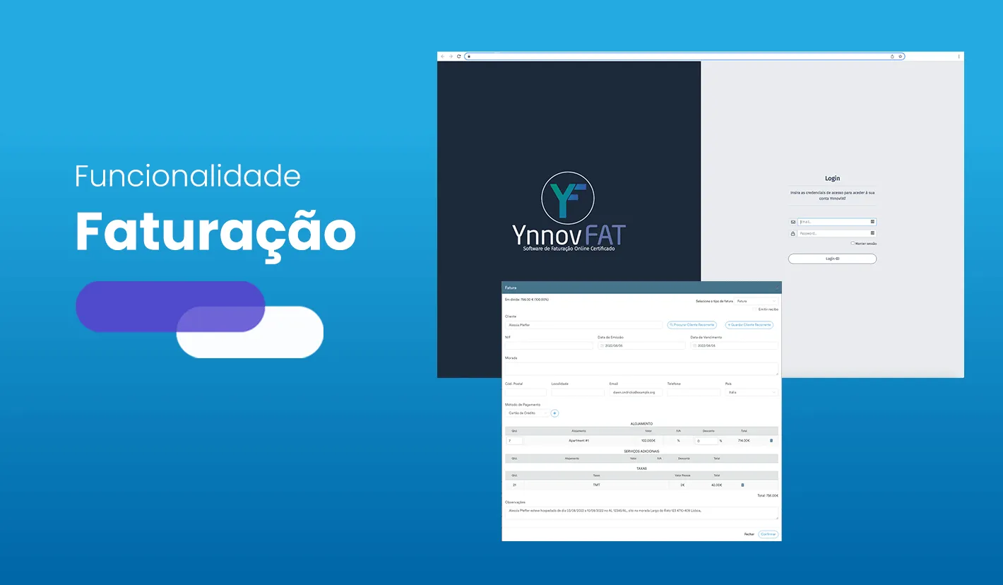 E se emitir as faturas do seu alojamento fosse tão fácil como um simples clique?