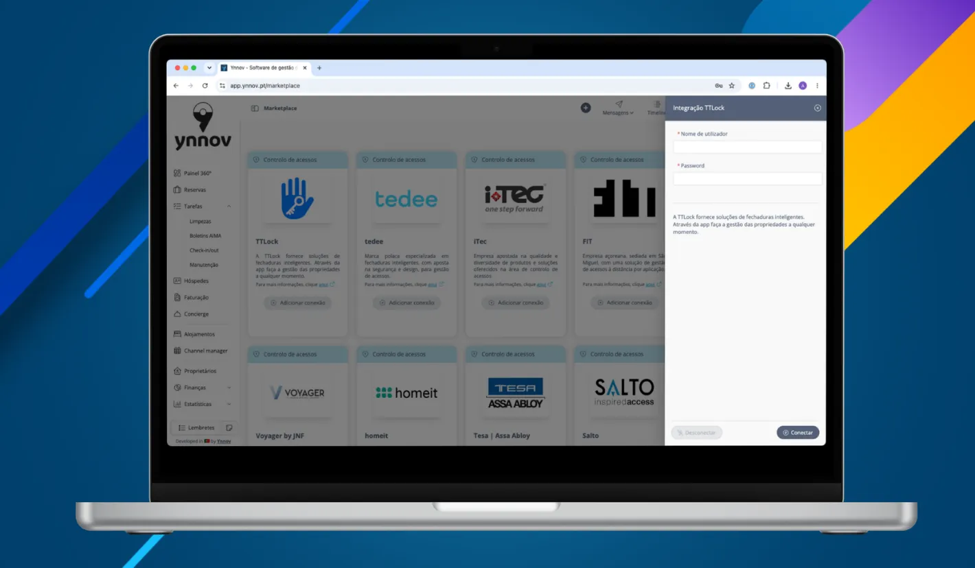 Ynnov | Como começo a utilizar a integração com a TTLock?